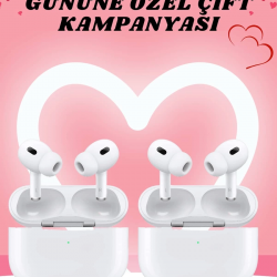 Mey İthalat® Sevgiliye Hediye Çift Kulaklığı Yeni Nesil Pro Kulaklık Sevgililer Gününe Özel Kampanya