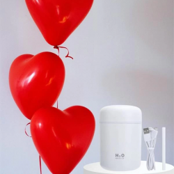 Mey İthalat® Sevgiliye Hediye Led Işıklı Hava Nemlendirici USB Şarjlı Sevgiliye Özel