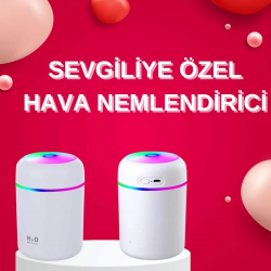 Mey İthalat® Sevgiliye Hediye Led Işıklı Hava Nemlendirici USB Şarjlı Sevgiliye Özel