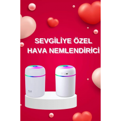 Mey İthalat® Sevgiliye Hediye Led Işıklı Hava Nemlendirici USB Şarjlı Sevgiliye Özel