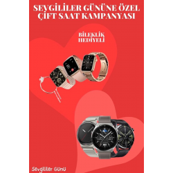 Mey İthalat® Sevgiliye Özel Yeni Nesil Akıllı Saat Çiftlere Özel Kampanya Çift Saatleri