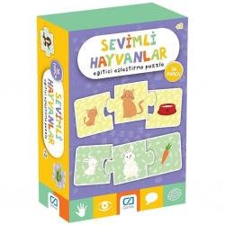 Mey İthalat® Sevimli Hayvanlar Eğitici Eşleştirme Puzzle 36 Parça