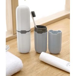 Mey İthalat® Seyahat Tipi Diş Fırçası ve Makyaj Fırça Kabı 2 Renk