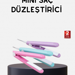 Mey İthalat® Seyahat Tipi Mini Saç Düzleştirici – Seramik Kaplama, Hızlı Isınma, Kompakt Tasarım