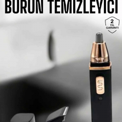 Mey İthalat® Seyahat Tipi Mini Taşınabilir Siyah Burun Kulak Yanak Kıl ve Tüy Temizleme Makinesi