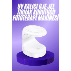 Mey İthalat® Seyehat Tipi Mini Oje Kurutucu Ultraviole Mor Işık Protez Tırnak Kurutucu