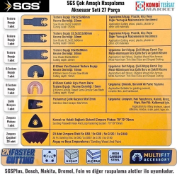 Mey İthalat® SGS 1880 Raspalama Seti 27 Parça