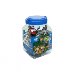 Mey İthalat® SH-D6601-1 2 3 4 30 Parça Hayvan Seti 2 Vahşi - 2 Çiftlik - Vardem Oyuncak