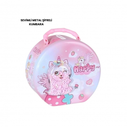 Mey İthalat® ŞİFRELİ KUMBARA PEMBE