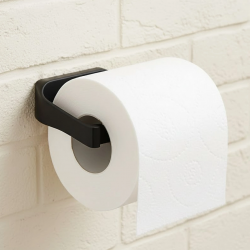 Mey İthalat® Şık Tasarım Siyah Tuvalet Kağıdı Askılığı Peçetelik