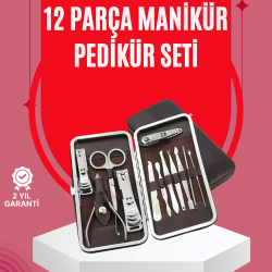 Mey İthalat® Şık ve Dayanıklı Çok Amaçlı Kişisel 12 Bakım Seti