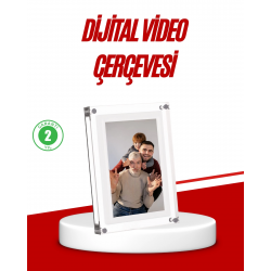 Mey İthalat® Şık ve Dekoratif 7 İnç Dijital Fotoğraf Çerçevesi – Anılarınızı Sergileyin