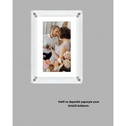 Mey İthalat® Şık ve Dekoratif 7 İnç Dijital Fotoğraf Çerçevesi – Anılarınızı Sergileyin