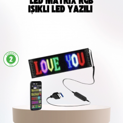Mey İthalat® Şık ve Fonksiyonel RGB LED Panel Canlı Renk Yansımalı Işık Sistemi