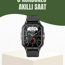 Mey İthalat® Şık ve Hafif Akıllı Saat Spor ve Günlük Kullanım