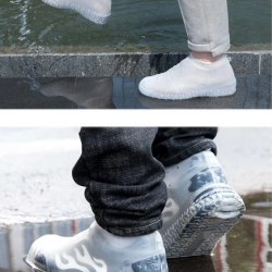 Mey İthalat® Silikon Ayakkabı Kılıfı Kaymaz Su Kir Geçirmez  M Beden Beyaz