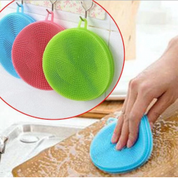 Mey İthalat® Silikon Bulaşık Yıkama Fırçası Tükenmeyen (2 Adet)