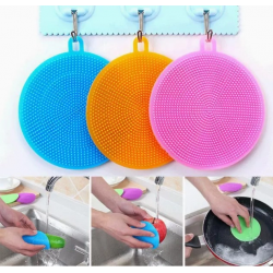 Mey İthalat® Silikon Bulaşık Yıkama Fırçası Tükenmeyen (2 Adet)