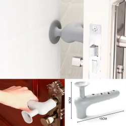 Mey İthalat® Silikon Duvar Koruyucu Kapı Stoperi GRİ