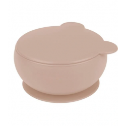 Mey İthalat®   Silikon Kapaklı Kase Bubble Beige