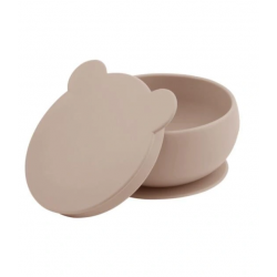 Mey İthalat®   Silikon Kapaklı Kase Bubble Beige