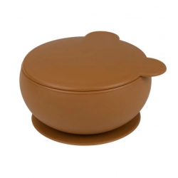 Mey İthalat®   Silikon Kapaklı Kase Woody Brown