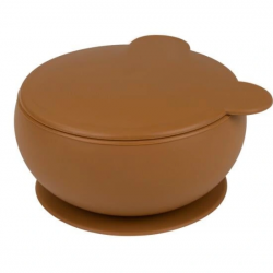 Mey İthalat®   Silikon Kapaklı Kase Woody Brown