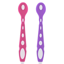 Mey İthalat®  Silikon Mama Kaşığı 563 Pembe Mor