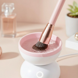 Mey İthalat® Silikon Yüzeyli Elektrikli Makyaj Fırçası Temizleme Kabı
