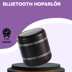 Mey İthalat® Silindir Tasarım Mini Bluetooth Hoparlör 10m Çekim Güçlü Bas ve Mikrofonlu
