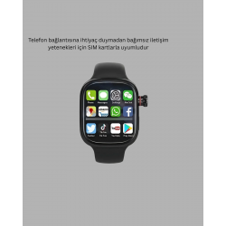 Mey İthalat® SIM Kartlı GPS Destekli Akıllı Saat Sesli Görüşmeli