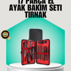 Mey İthalat® Siyah Kaymaz Teknolojili El ve Ayak Bakım Seti