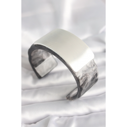 Mey İthalat® Siyah Mermer Desen Akrilik Plastik Dikdörtgen Plaka Model Vintage Kadın Bilezik