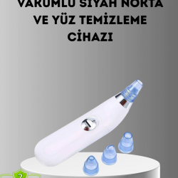 Mey İthalat® Siyah Nokta ve Gözenek Temizleyici Vakumlu Cihaz – Masajlı Derin Temizlik Teknolojisi