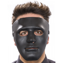 Mey İthalat® Siyah Renk Hip Hop Anonim Jabbawockeez Dans Maskesi 18x19 cm