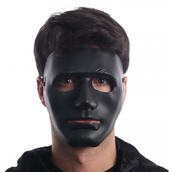 Mey İthalat®  Siyah Renk Hip Hop Anonim Jabbawockeez Dans Maskesi 18x19 cm