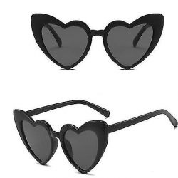 Mey İthalat® Siyah Renk Kalp Şekilli Parti Gözlüğü 15x5 cm