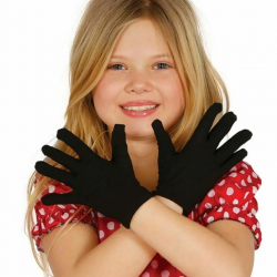 Mey İthalat® Siyah Renk Likralı 23 Nisan 29 Ekim 19 Mayıs Gösteri Bando Eldiveni 10 Çift ( 20 Adet )