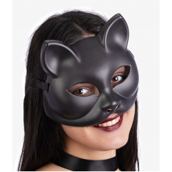 Mey İthalat® Siyah Renk Lüks Kedi Maskesi 12x13 cm