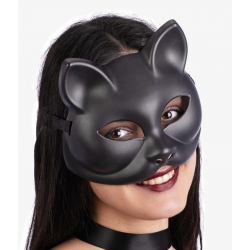 Mey İthalat® Siyah Renk Lüks Kedi Maskesi 12x13 cm