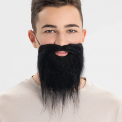 Mey İthalat® Siyah Renk Takma Sakal Bıyık Takımı