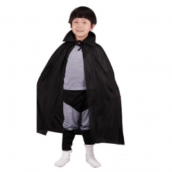 Mey İthalat® Siyah Renk Yakalı Çocuk Pelerin 90 cm