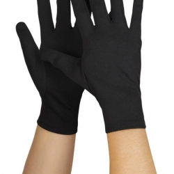Mey İthalat® Siyah Renk Yetişkin Boy Likralı Gösteri Eldiveni