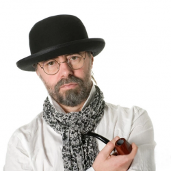 Mey İthalat® Siyah Renk Yetişkin Boy Retro Bowler Derby Şapkası 58 cm