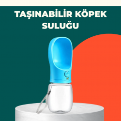 Mey İthalat® Sızdırma Önleyici Silikon Halkalı Pet Su Dispenseri Gezi Seyahat İçin