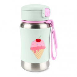 Mey İthalat®   Zoo Pipetli Paslanmaz Çelik Suluk 350 ml Dondurma