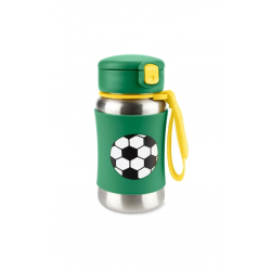 Mey İthalat®   Zoo Pipetli Paslanmaz Çelik Suluk 350 ml Futbol