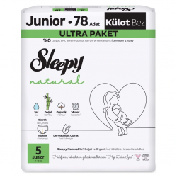 Mey İthalat®   Natural Külot Bez Ultra Paket 5 Beden 11-18 Kg 78 Adet