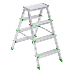 Mey İthalat® SM Saraylı 4+4 Çift Taraflı Alüminyum Merdiven