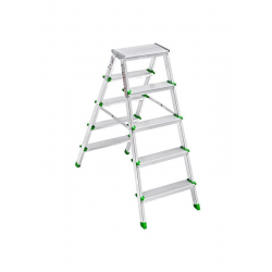 Mey İthalat® SM Saraylı 5+5 Çift Taraflı Alüminyum Merdiven